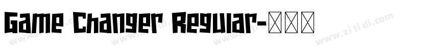 Game Changer Regular字体转换